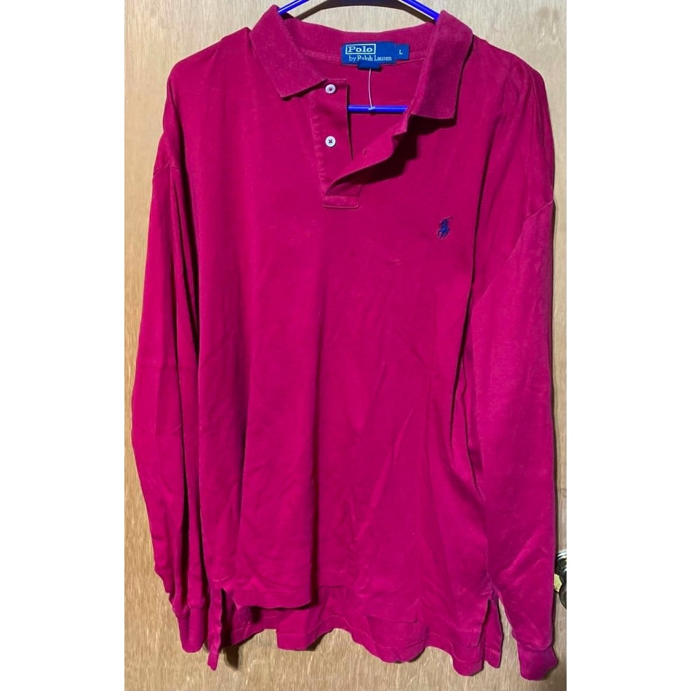 Polo by Ralph Lauren, Long Sleeve, Red, Size L